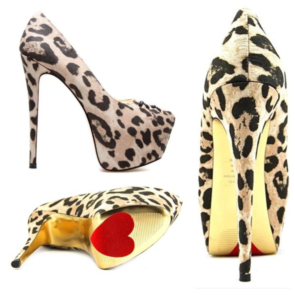 Size 11 Leopard Platform Pumps by Luichiny